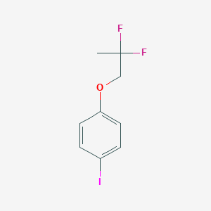 molecular formula C9H9F2IO B1436369 1-(2,2-二氟丙氧基)-4-碘苯 CAS No. 2206607-34-1