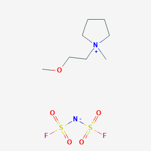 molecular formula C8H18F2N2O5S2 B1436371 1-(2-Methoxyethyl)-1-methylpyrrolidinium Bis(fluorosulfonyl)imide CAS No. 1235234-47-5