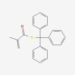 molecular formula C23H20OS B14363736 S-(Triphenylmethyl) 2-methylprop-2-enethioate CAS No. 93207-45-5