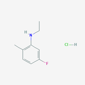 molecular formula C9H13ClFN B1436375 N-ethyl-5-fluoro-2-methylaniline hydrochloride CAS No. 2097955-98-9
