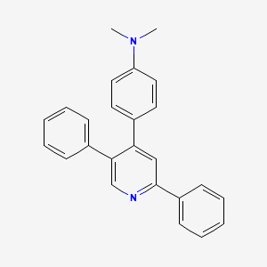 molecular formula C25H22N2 B14363774 4-(2,5-Diphenylpyridin-4-yl)-N,N-dimethylaniline CAS No. 91174-27-5
