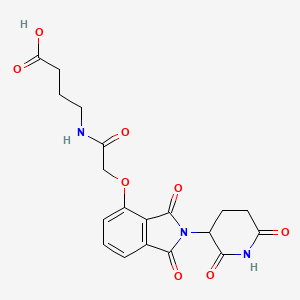 molecular formula C19H19N3O8 B1436379 Thalidomide-O-amido-C3-COOH 
