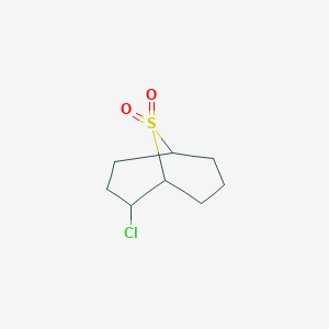 molecular formula C8H13ClO2S B14363840 2-Chloro-9-thiabicyclo[3.3.1]nonane 9,9-dioxide CAS No. 90556-39-1