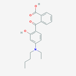 molecular formula C20H23NO4 B14363853 Benzoic acid, 2-[4-(butylethylamino)-2-hydroxybenzoyl]- CAS No. 92601-65-5
