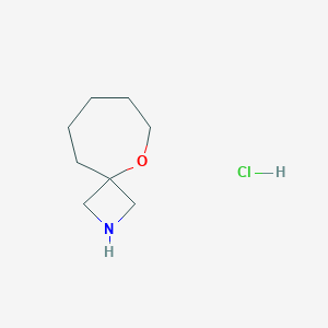molecular formula C8H16ClNO B1436386 5-Oxa-2-azaspiro[3.6]decane hydrochloride CAS No. 2060045-23-8