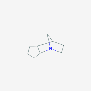 molecular formula C9H15N B14363893 Octahydro-1,4-methanocyclopenta[b]pyridine CAS No. 91666-53-4