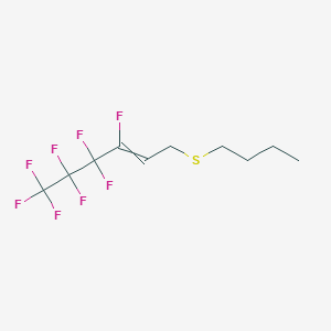 molecular formula C10H12F8S B14363905 1-(Butylsulfanyl)-3,4,4,5,5,6,6,6-octafluorohex-2-ene CAS No. 90292-35-6