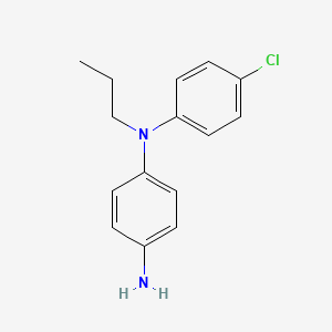 molecular formula C15H17ClN2 B14363907 N~1~-(4-Chlorophenyl)-N~1~-propylbenzene-1,4-diamine CAS No. 93275-75-3
