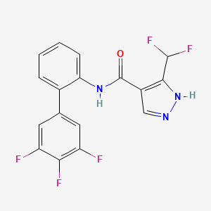molecular formula C17H10F5N3O B1436393 Fluxapyroxad-N-desmethyl CAS No. 2056235-52-8
