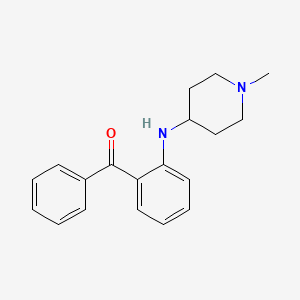 molecular formula C19H22N2O B14363945 [2-[(1-Methylpiperidin-4-yl)amino]phenyl]-phenylmethanone CAS No. 93593-07-8
