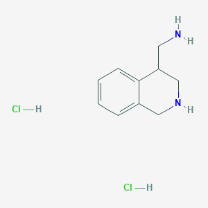 molecular formula C10H16Cl2N2 B1436396 (1,2,3,4-Tetrahydroisoquinolin-4-yl)methanamine dihydrochloride CAS No. 6828-18-8