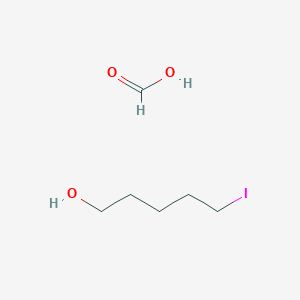 molecular formula C6H13IO3 B14363987 Formic acid;5-iodopentan-1-ol CAS No. 91712-74-2