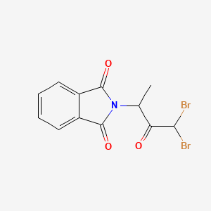 molecular formula C12H9Br2NO3 B1436400 2-(3,3-二溴-1-甲基-2-氧代丙基)-1H-异吲哚-1,3(2H)-二酮 CAS No. 32622-26-7