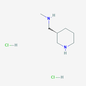 molecular formula C7H18Cl2N2 B1436404 methyl({[(3S)-piperidin-3-yl]methyl})amine dihydrochloride CAS No. 2059910-59-5