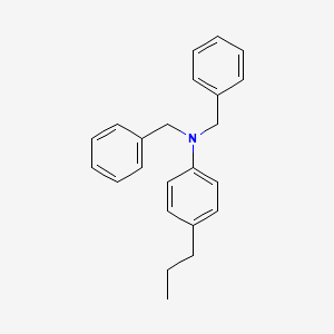 molecular formula C23H25N B14364058 N,N-Dibenzyl-4-propylaniline CAS No. 90255-75-7