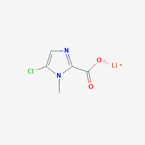 molecular formula C5H4ClLiN2O2 B1436406 lithium(1+) ion 5-chloro-1-methyl-1H-imidazole-2-carboxylate CAS No. 2060063-62-7