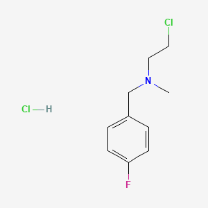 molecular formula C10H14Cl2FN B1436408 (2-Chloroethyl)[(4-fluorophenyl)methyl]methylamine hydrochloride CAS No. 91817-70-8