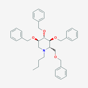 molecular formula C38H45NO4 B1436412 (2R,3R,4R,5S)-3,4,5-Tris(benzyloxy)-2-((benzyloxy)methyl)-1-butylpiperidine CAS No. 227932-82-3