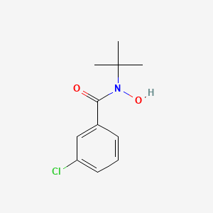 molecular formula C11H14ClNO2 B14364155 N-tert-Butyl-3-chloro-N-hydroxybenzamide CAS No. 93394-06-0