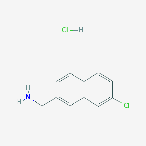 molecular formula C11H11Cl2N B1436416 (7-Chloronaphthalen-2-yl)methanamine hydrochloride CAS No. 2031268-90-1