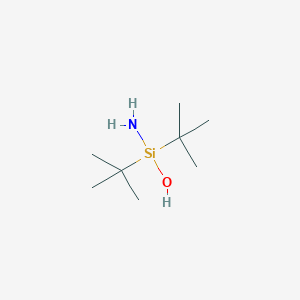 molecular formula C8H21NOSi B14364222 Amino(di-tert-butyl)silanol CAS No. 93502-91-1