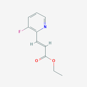 molecular formula C10H10FNO2 B1436426 （2E）-3-(3-氟吡啶-2-基)丙-2-烯酸乙酯 CAS No. 1951451-53-8