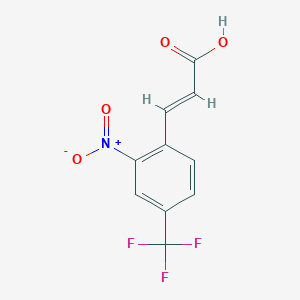 molecular formula C10H6F3NO4 B1436428 2-Nitro-4-(trifluoromethyl)cinnamic acid CAS No. 1227625-83-3