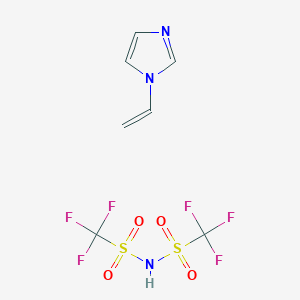 molecular formula C7H7F6N3O4S2 B1436429 1-Vinylimidazolium Bis(trifluoromethanesulfonyl)imide CAS No. 1013027-27-4