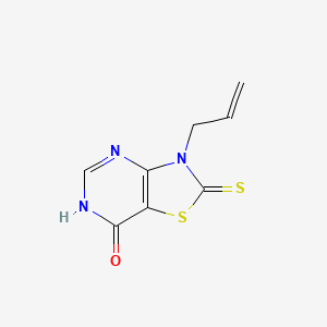 molecular formula C8H7N3OS2 B1436433 3-allyl-2-thioxo-2,3-dihydro[1,3]thiazolo[4,5-d]pyrimidin-7(6H)-one CAS No. 159897-64-0