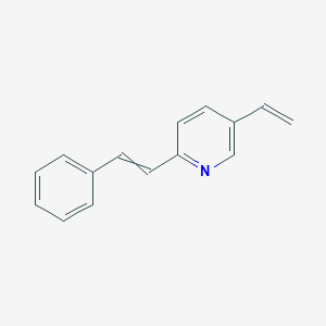 molecular formula C15H13N B14364365 5-Ethenyl-2-(2-phenylethenyl)pyridine CAS No. 91598-26-4