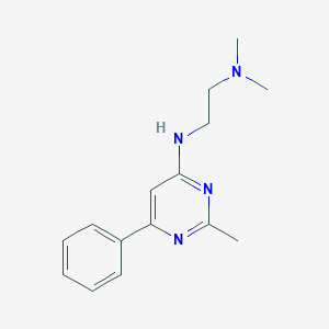 molecular formula C15H20N4 B14364373 N~1~,N~1~-Dimethyl-N~2~-(2-methyl-6-phenylpyrimidin-4-yl)ethane-1,2-diamine CAS No. 90185-71-0