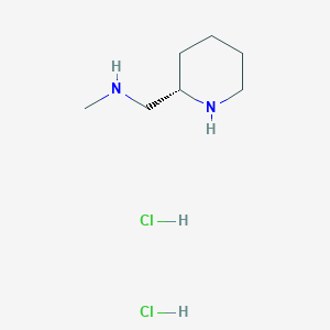 molecular formula C7H18Cl2N2 B1436439 methyl({[(2S)-piperidin-2-yl]methyl})amine dihydrochloride CAS No. 2059913-71-0