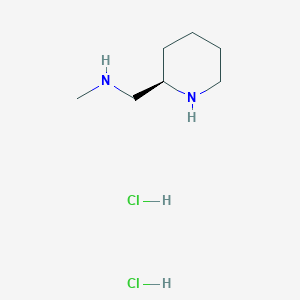 molecular formula C7H18Cl2N2 B1436441 methyl({[(2R)-piperidin-2-yl]methyl})amine dihydrochloride CAS No. 2059912-04-6