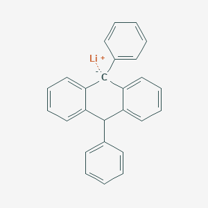 molecular formula C26H19Li B14364436 lithium;9,10-diphenyl-9H-anthracen-10-ide CAS No. 94537-57-2