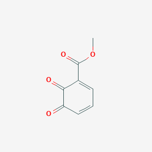 molecular formula C8H6O4 B14364441 Methyl 5,6-dioxocyclohexa-1,3-diene-1-carboxylate CAS No. 93081-07-3