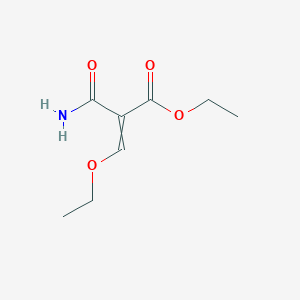 molecular formula C8H13NO4 B14364519 Ethyl 2-carbamoyl-3-ethoxyprop-2-enoate CAS No. 90279-97-3