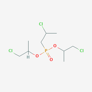 molecular formula C9H18Cl3O3P B14364537 Bis(1-chloropropan-2-yl) (2-chloropropyl)phosphonate CAS No. 91266-85-2