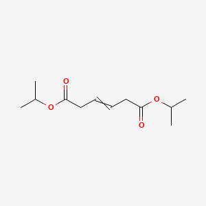 molecular formula C12H20O4 B14364549 Dipropan-2-yl hex-3-enedioate CAS No. 90157-48-5