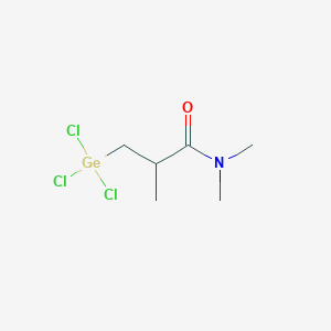 molecular formula C6H12Cl3GeNO B14364586 N,N,2-Trimethyl-3-(trichlorogermyl)propanamide CAS No. 91206-96-1