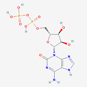 molecular formula C10H15N5O11P2 B143646 3-Ribofuranosylisoguanosine 5'-diphosphate CAS No. 135052-71-0