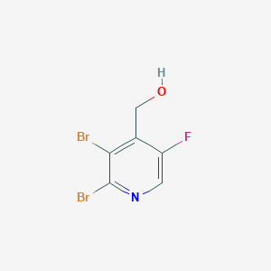 molecular formula C6H4Br2FNO B1436466 (2,3-Dibromo-5-fluoropyridin-4-yl)methanol CAS No. 2169467-21-2