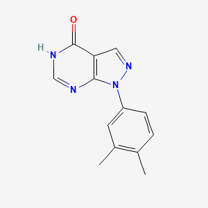 molecular formula C13H12N4O B1436467 1-(3,4-dimethylphenyl)-1,5-dihydro-4H-pyrazolo[3,4-d]pyrimidin-4-one CAS No. 890589-19-2