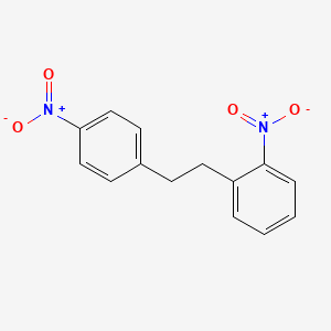 molecular formula C14H12N2O4 B14364684 Benzene, 1-nitro-2-[2-(4-nitrophenyl)ethyl]- CAS No. 92085-83-1