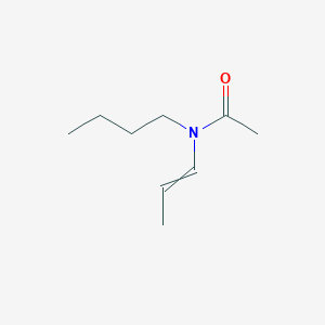molecular formula C9H17NO B14364734 N-Butyl-N-(prop-1-en-1-yl)acetamide CAS No. 92444-72-9