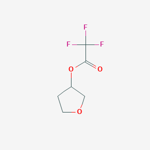 molecular formula C6H7F3O3 B14364739 Oxolan-3-yl trifluoroacetate CAS No. 91258-48-9