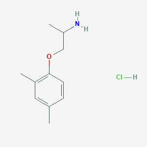 molecular formula C11H18ClNO B1436474 1-(2,4-Dimethylphenoxy)propan-2-amine hydrochloride CAS No. 29238-40-2