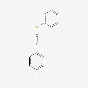 molecular formula C15H12Se B14364742 Benzene, 1-methyl-4-[(phenylseleno)ethynyl]- CAS No. 91585-31-8