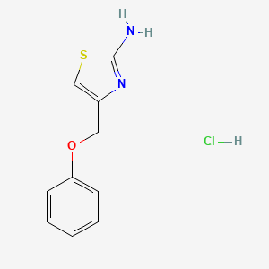 molecular formula C10H11ClN2OS B1436478 4-(Phenoxymethyl)-1,3-thiazol-2-amine hydrochloride CAS No. 94830-65-6