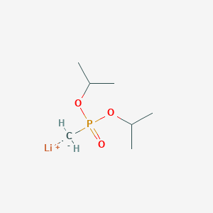 molecular formula C7H16LiO3P B14364781 Lithium, [[bis(1-methylethoxy)phosphinyl]methyl]- CAS No. 91210-94-5