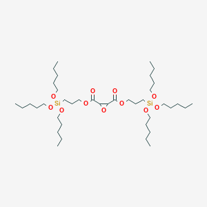 molecular formula C40H80O11Si2 B14364807 Bis{3-[tris(pentyloxy)silyl]propyl} oxirane-2,3-dicarboxylate CAS No. 90161-37-8